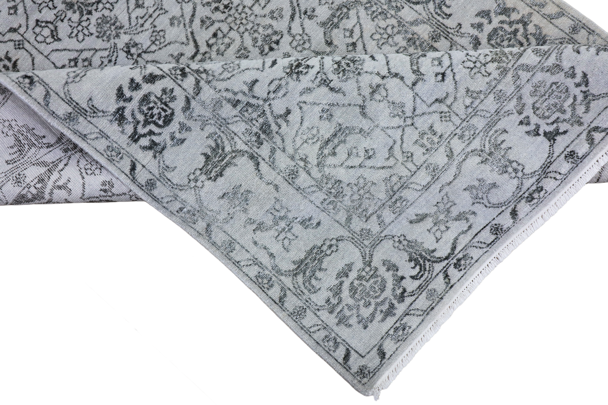Silver Damask Rug - 225x156 cm