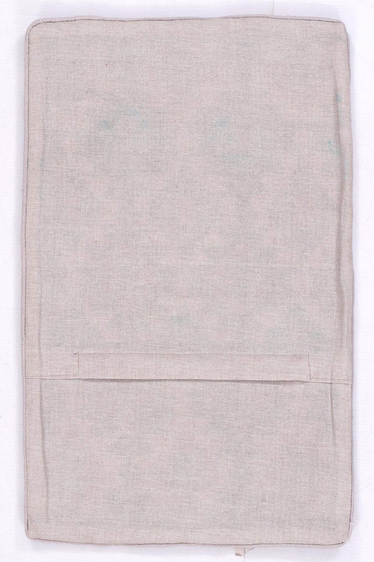 Light beige kilim cushion back, plain with stitched edge