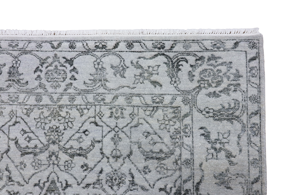 Silver Damask Rug - 225x156 cm