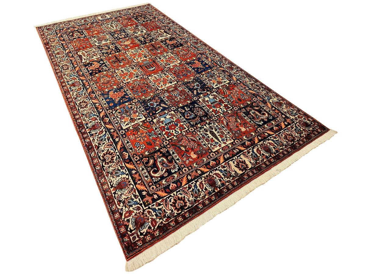 Bakhtiare 300x210 rug with decorative border and multicolor motif layout